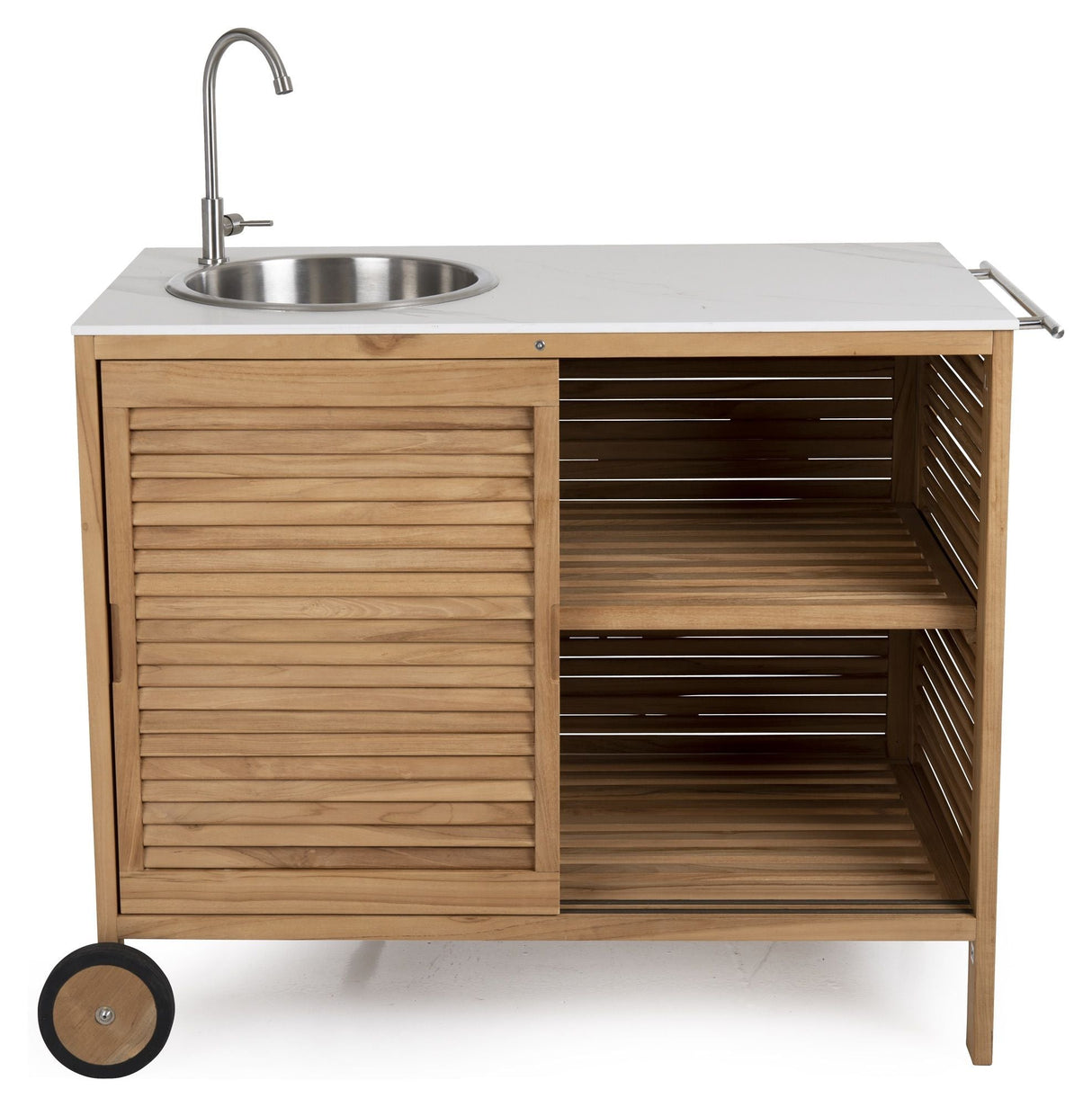 Brafab Figlia Outdoor Kitchen Teak, White