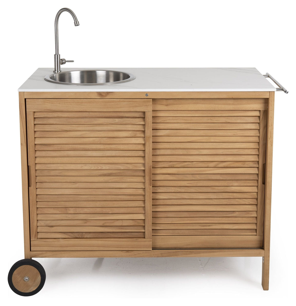 Brafab Figlia Outdoor Kitchen Teak, White