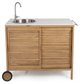 Brafab Figlia Outdoor Kitchen Teak, White