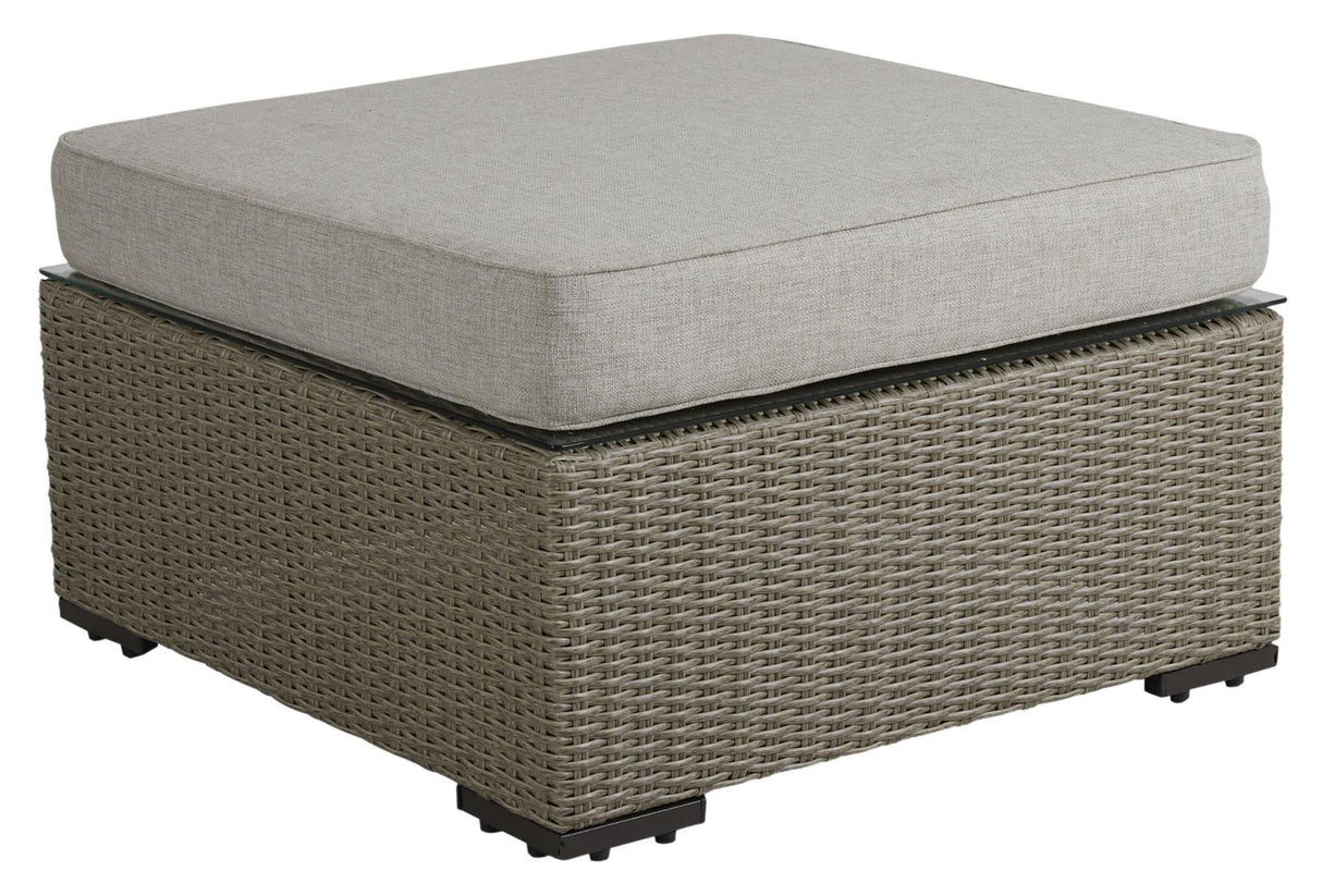 Funkia Stool/Table, Beige wicker