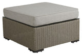 Funkia Stool/Table, Beige wicker