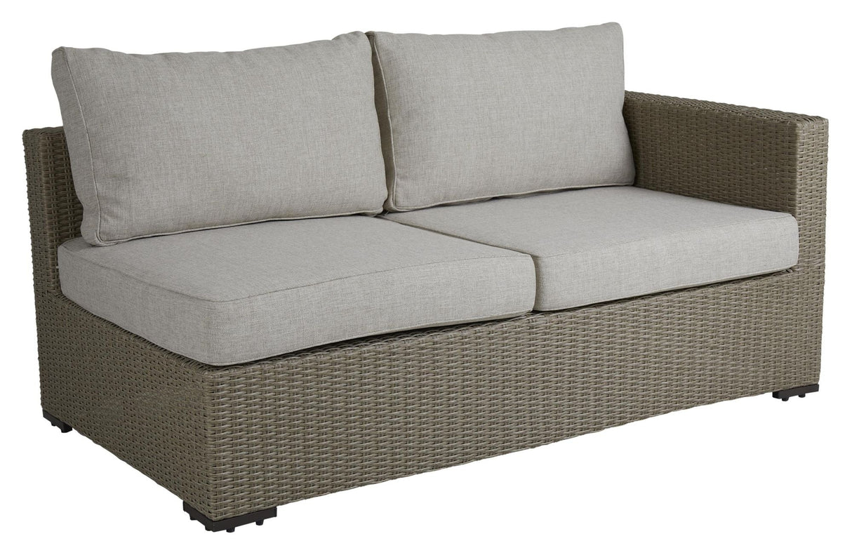 Funkia Lounge Module Right/Left w. cushion, Beige wicker