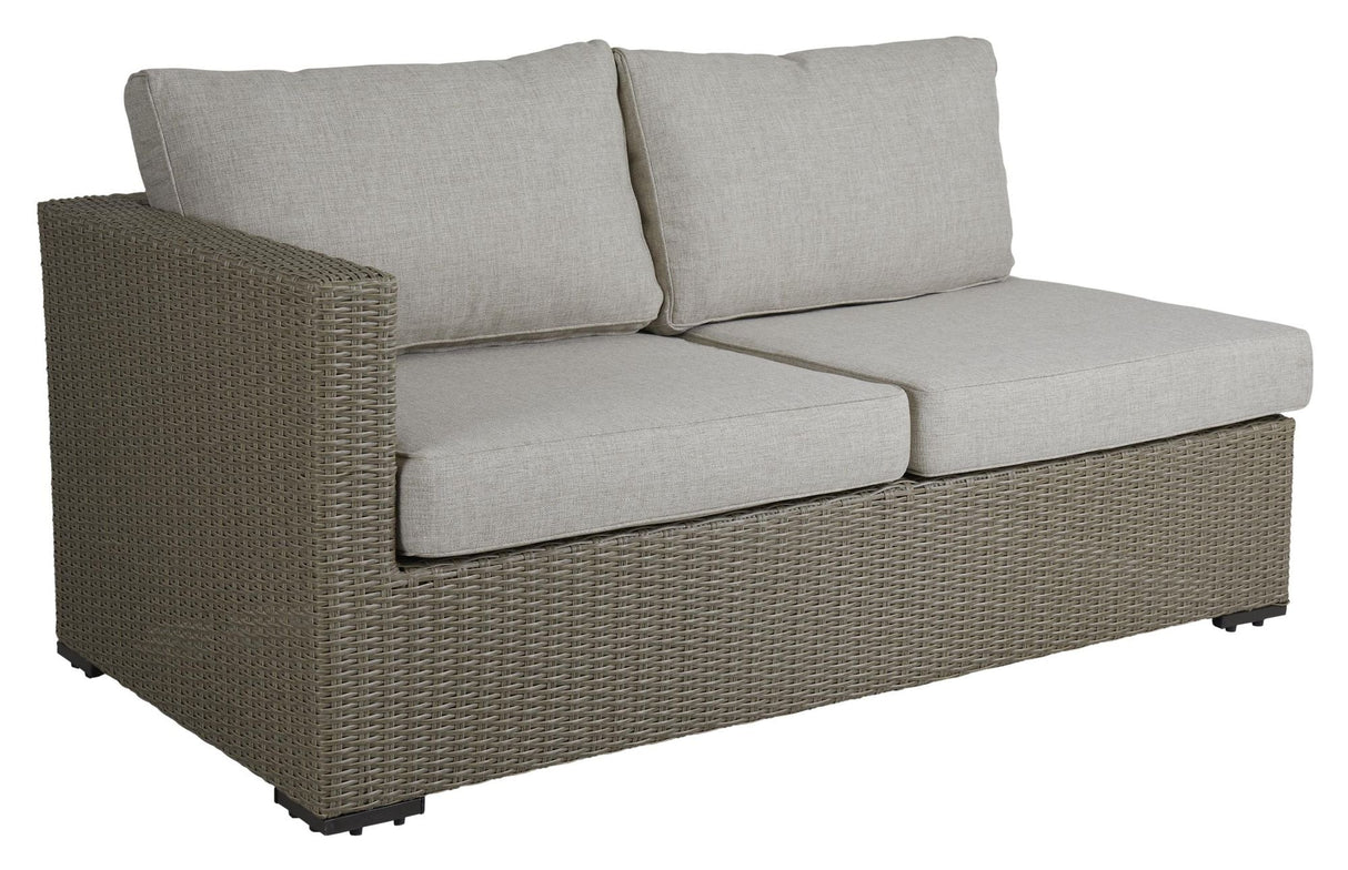 Funkia Lounge Module Right/Left w. cushion, Beige wicker