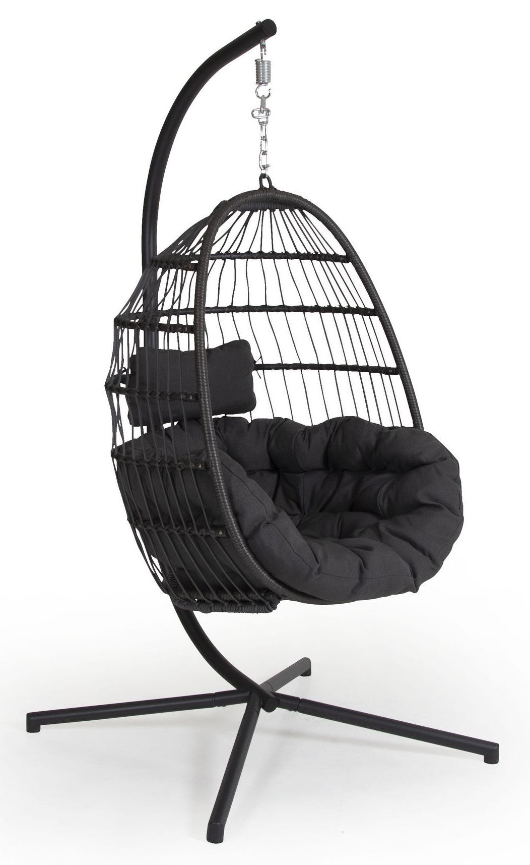 Brafab Illora Hanging Chair w/cushions, Gray