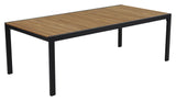 Indus Lounge Table, 135x65, Black/Teak