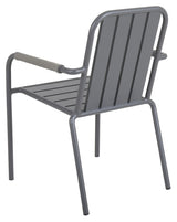 Innes Garden Chair w. arm, anthracite