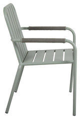 Innes Garden Chair w. arm, Dusty Green