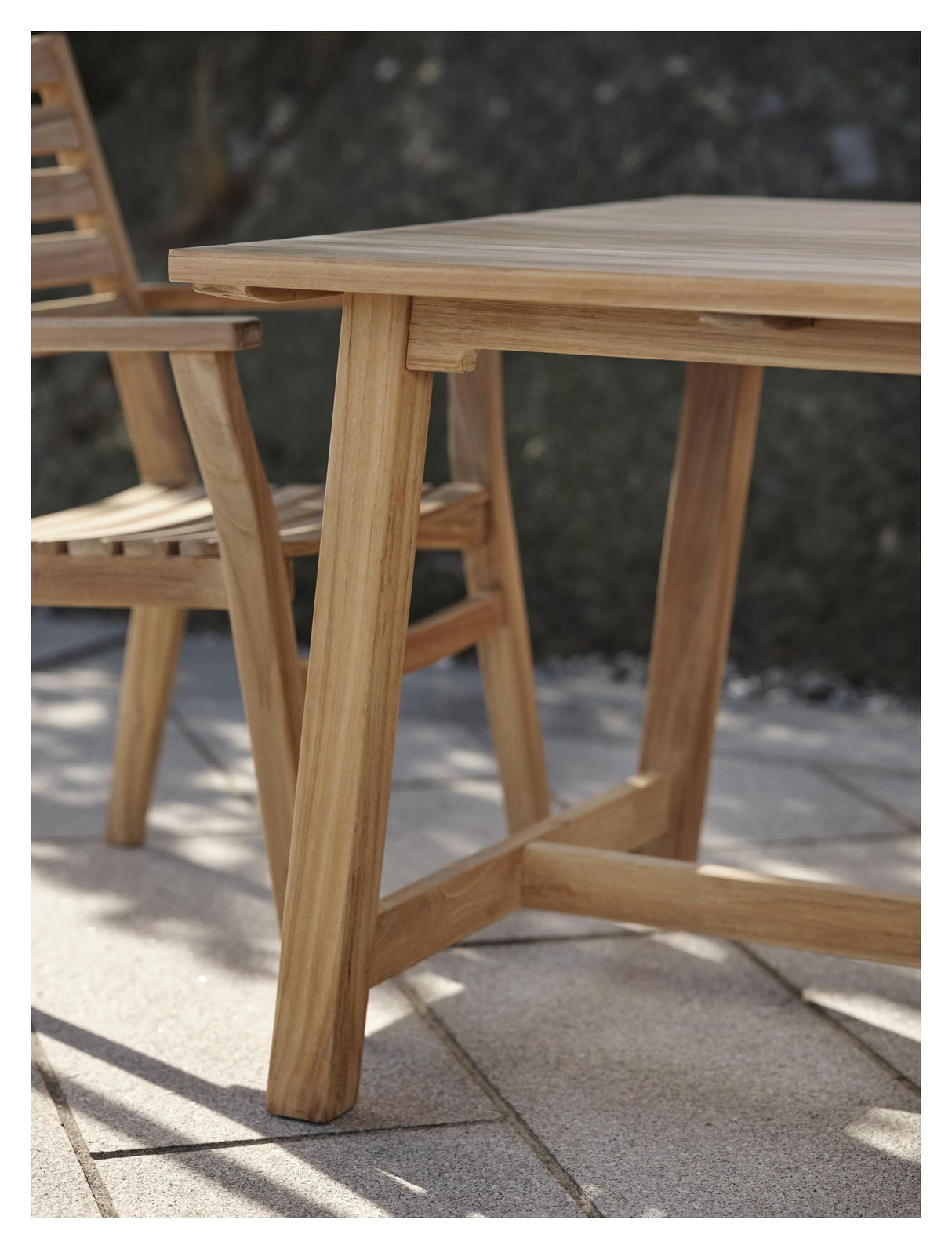 Keros Garden Table, Teak, 160x90x73