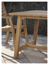 Keros Garden Table, Teak, 160x90x73