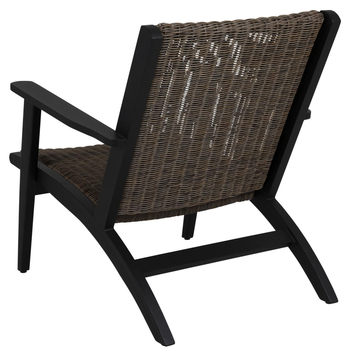 Kira Lounge Chair, Black/Rustic