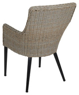 Lavender Garden Chair with Cushion, Beige wicker