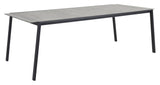 Lyra Garden Table, 220x100, Black/Sand