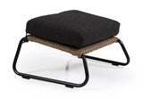 Brafab Midway Footstool with cushion, Brown/Black