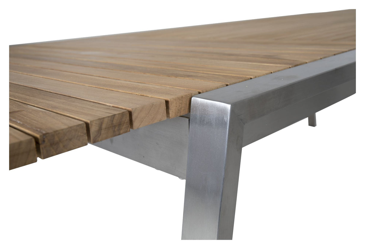 Naos Garden Table Teak, stainless steel, 220/320x100