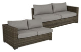 Ninja Lounge modules with cushion, Beige/Rustic