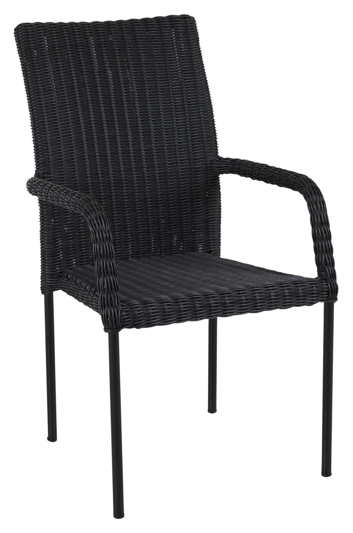 Nypon Garden Chair, Black wicker