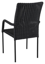 Nypon Garden Chair, Black wicker