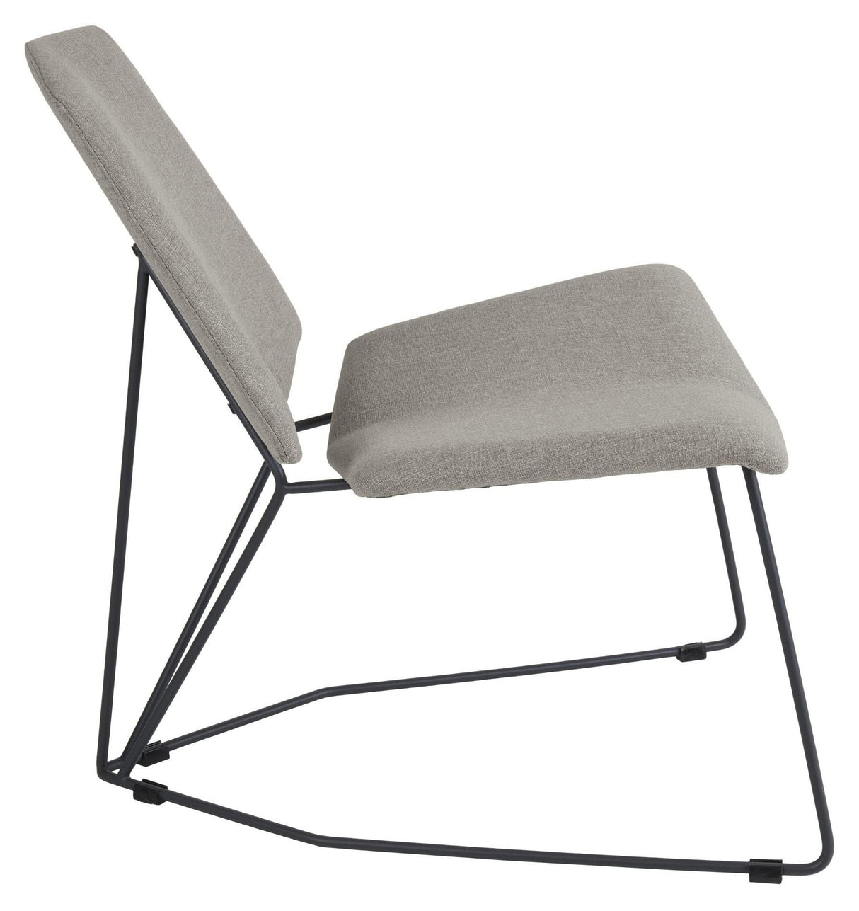 Brafab Pollux Lounge Chair, Dark Gray/Sand