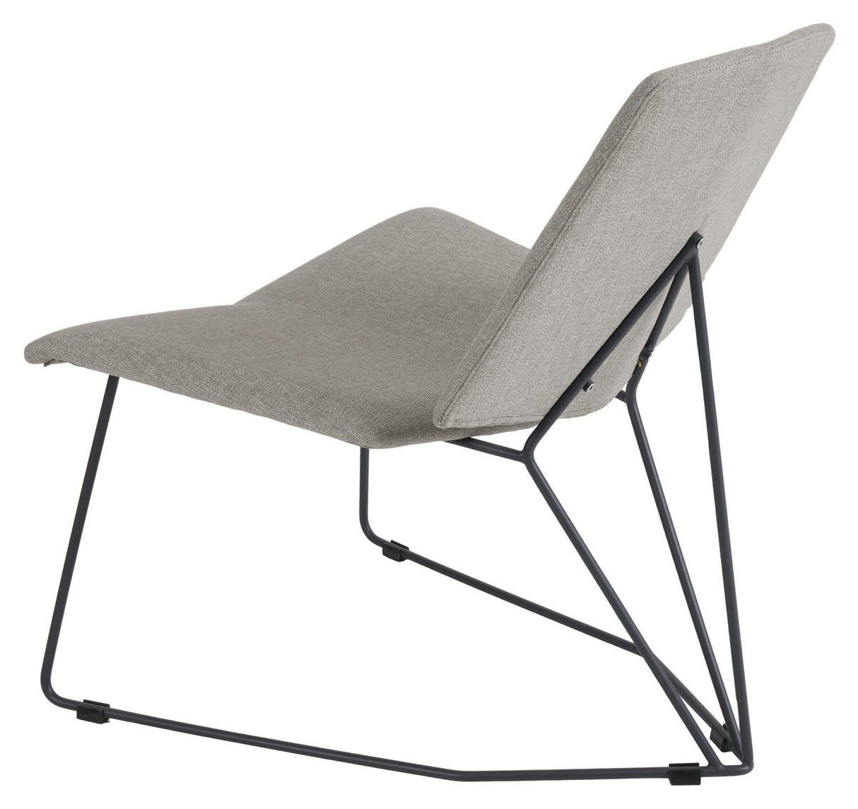 Brafab Pollux Lounge Chair, Dark Gray/Sand