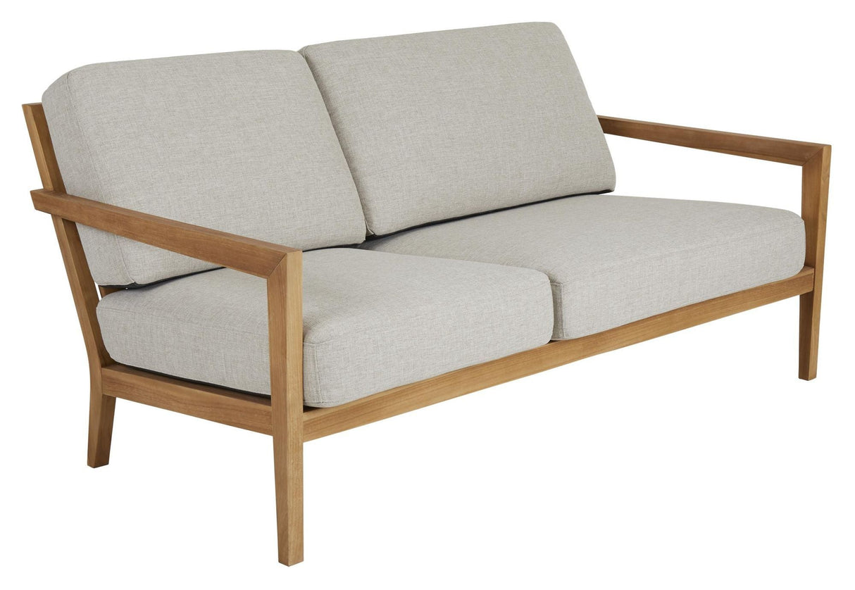 Brafab Populär Lounge Sofa, Teak/Beige