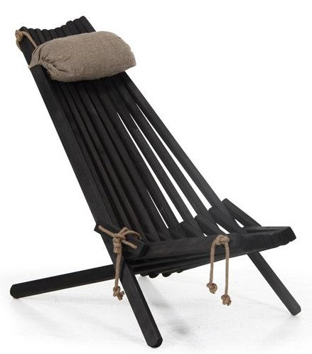 Brafab Ribbon Lounge Chair, Black