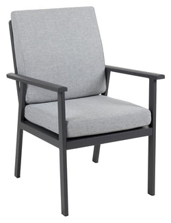 Brafab Samvaro Garden Chair with armrests, Dark Gray