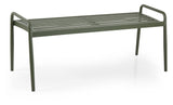 Brafab Sonnac Bench, Moss Green Aluminum