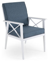 Brafab Sottenville Garden Chair, White with Cushion