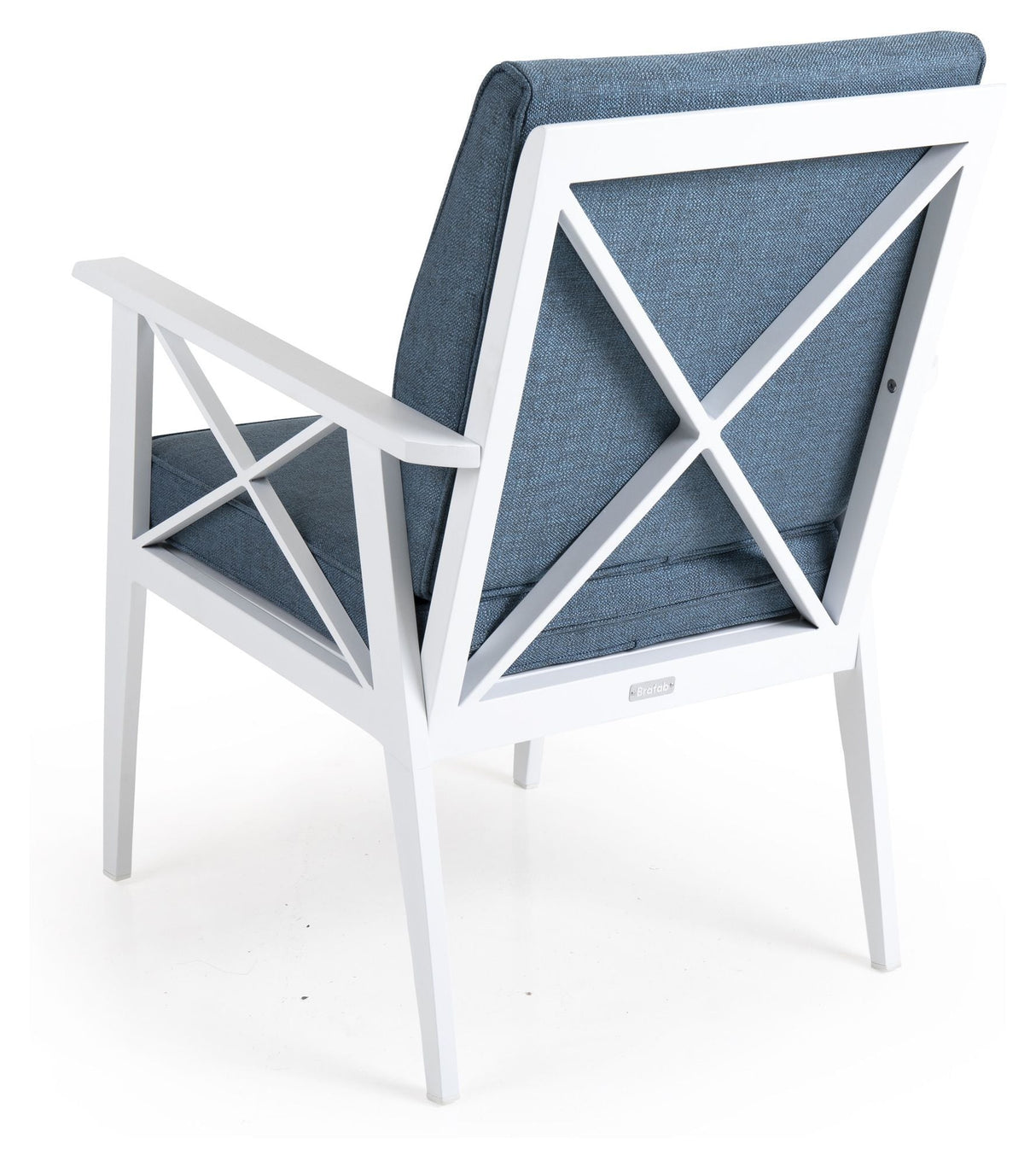 Brafab Sottenville Garden Chair, White with Cushion