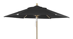 Brafab Trieste Parasol Ø250, Black/Nature