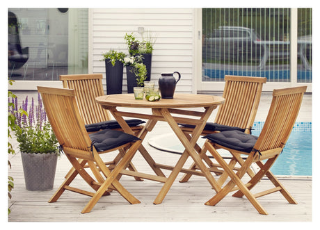 Brafab Turin Garden Table Teak, Ø100