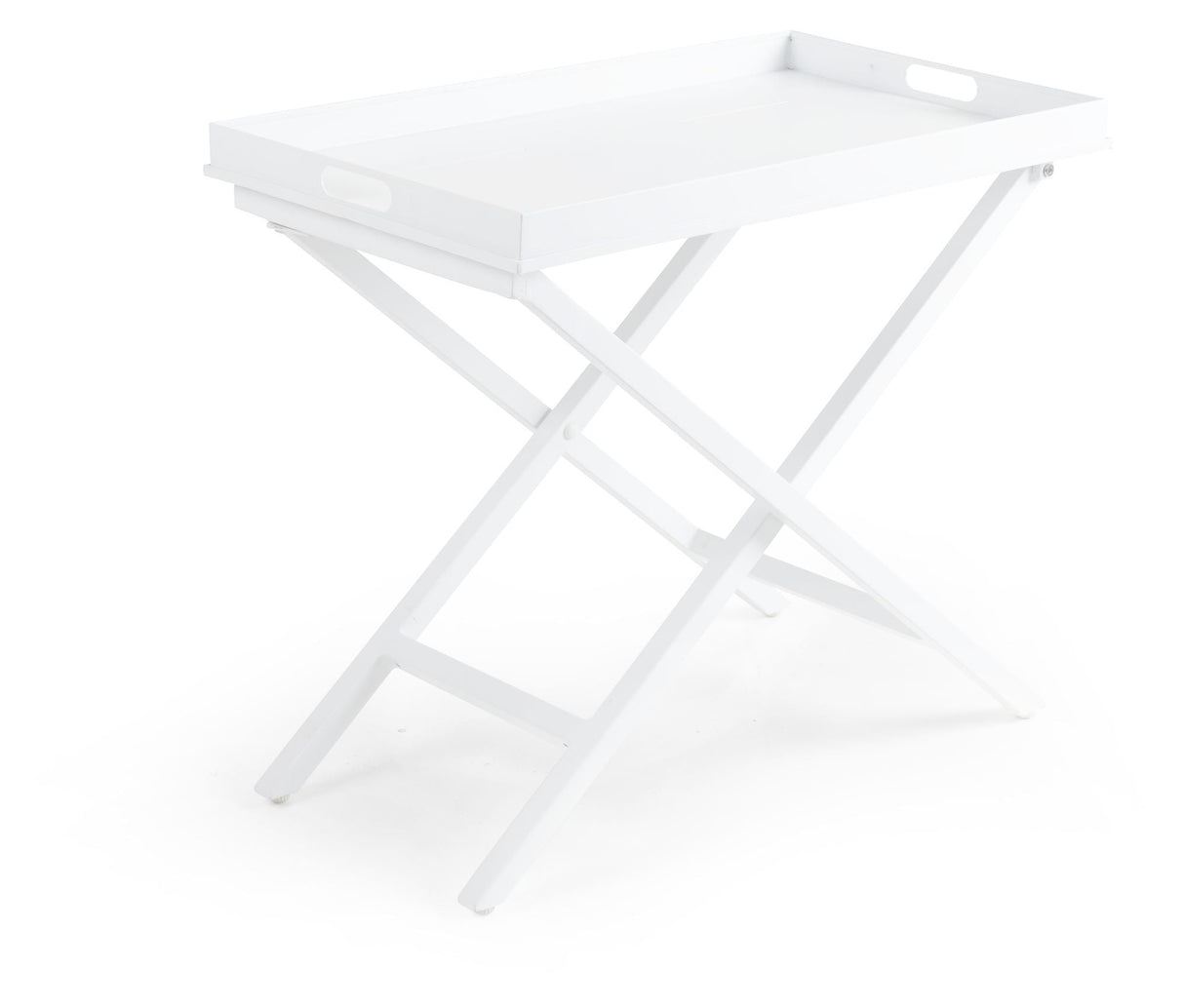 Brafab Vero Folding Table w/Tray 70x40, White