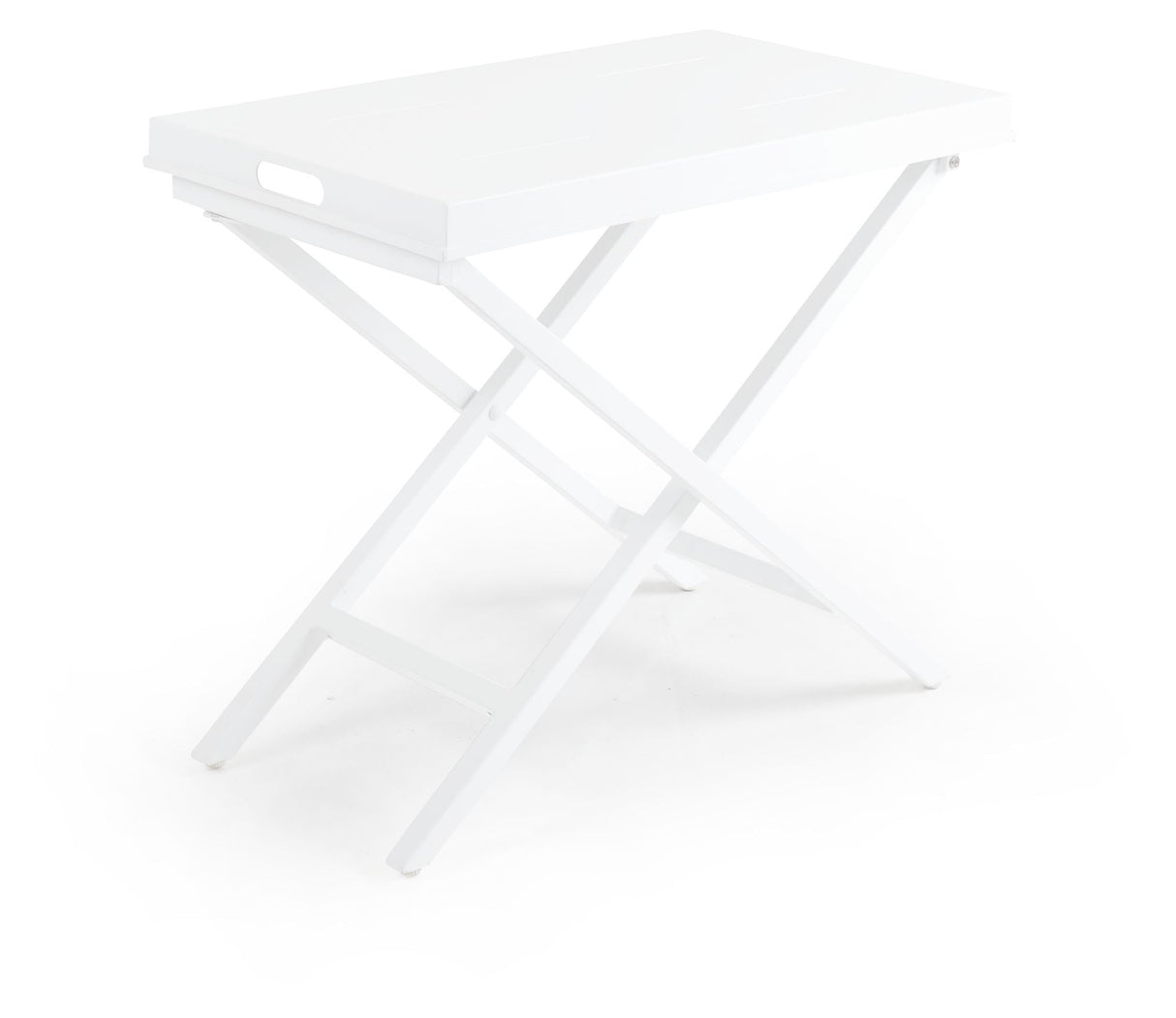 Brafab Vero Folding Table w/Tray 70x40, White