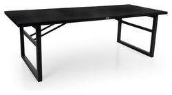 Brafab Vevi Garden Table, Black/Black Alu