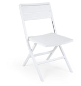 Brafab Wilkie folding chair, white aluminum