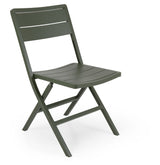 Brafab Wilkie Folding Chair, Moss Green Aluminum