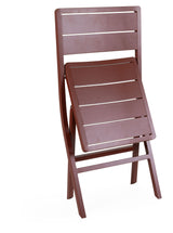 Brafab Wilkie Folding Chair, Rust Red Aluminum