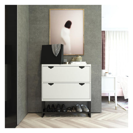 Brielle Shoe Cabinet, White