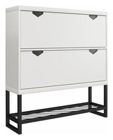 Brielle Shoe Cabinet, White