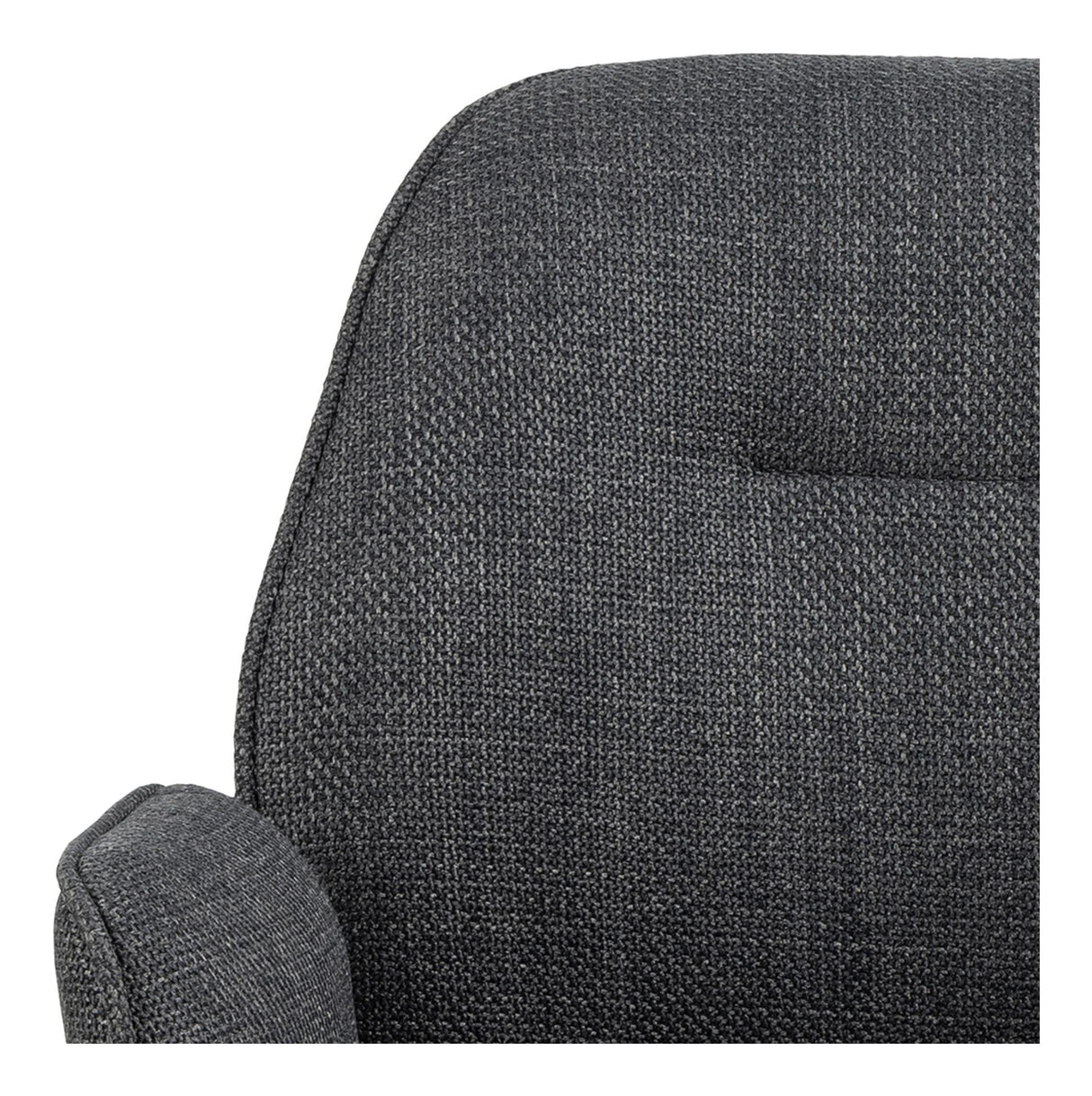 Boston Dining chair with armrests and turns, Gray fabric