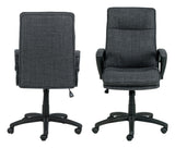 Brad Office chair with armrests and turns, Gray fabric