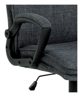 Brad Office chair with armrests and turns, Gray fabric