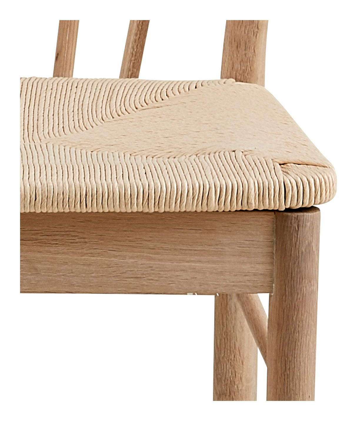 Hornbæk Dining chair with armrests, White