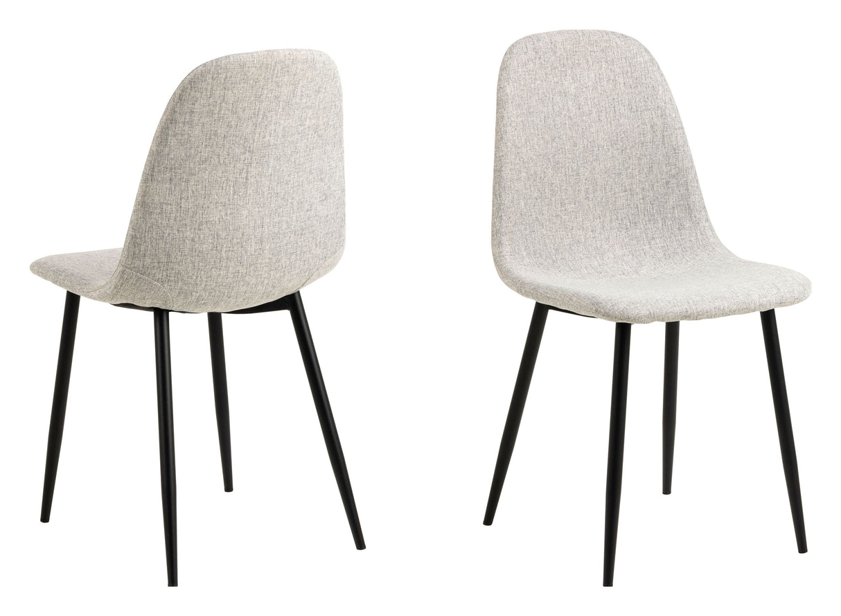 Celia Dining chair, Gray fabric