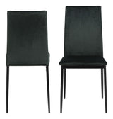 Demina Dining chair, Green fabric