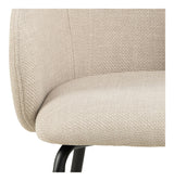 Eleanor Dining chair with armrests, Beige fabric