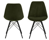 Eris Dining Chair, Olive Green/Black