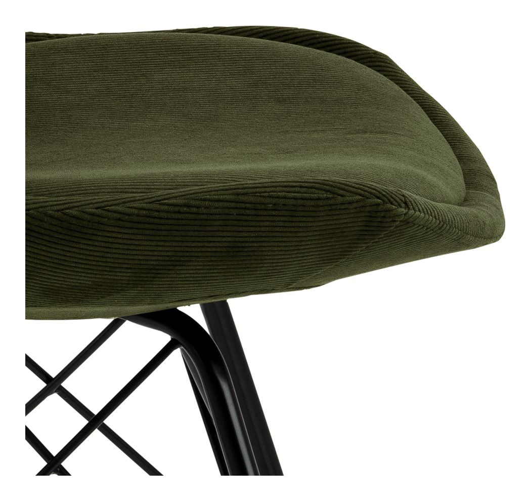 Eris Dining Chair, Olive Green/Black