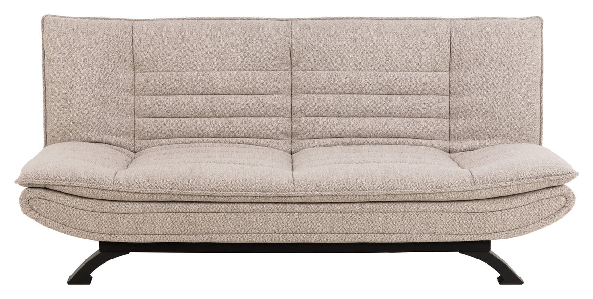 Faith Sofa bed with click and clack, Beige fabric