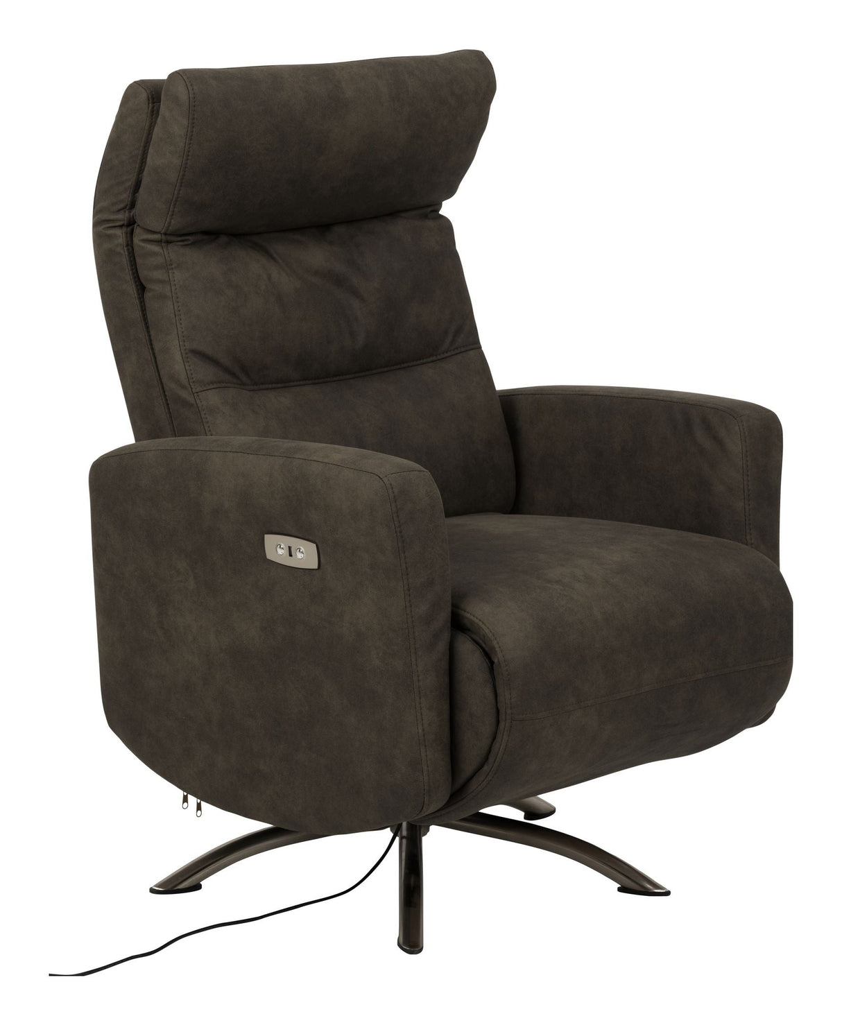 Kamares Recliner, Gray fabric